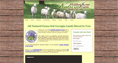 Desktop Screenshot of hiddenacresnaturalfarm.com