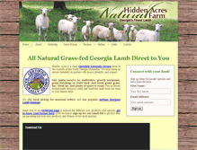 Tablet Screenshot of hiddenacresnaturalfarm.com